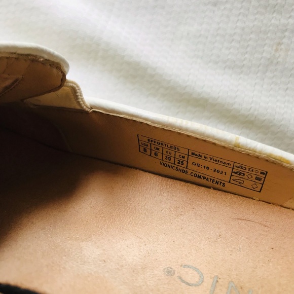 Vionic Cream Slip-On Shoes - Picture 12 of 12